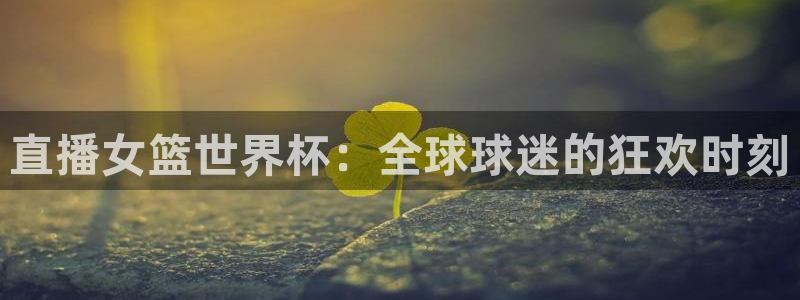 世界杯官网:直播女篮世界杯:全球球迷的狂欢时刻
